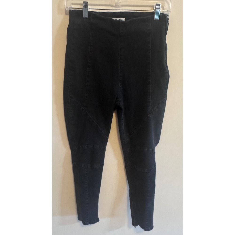 We The Free Black Edgy Skater Moto Skinny Jeans Ankle Zip Women's Side 29
